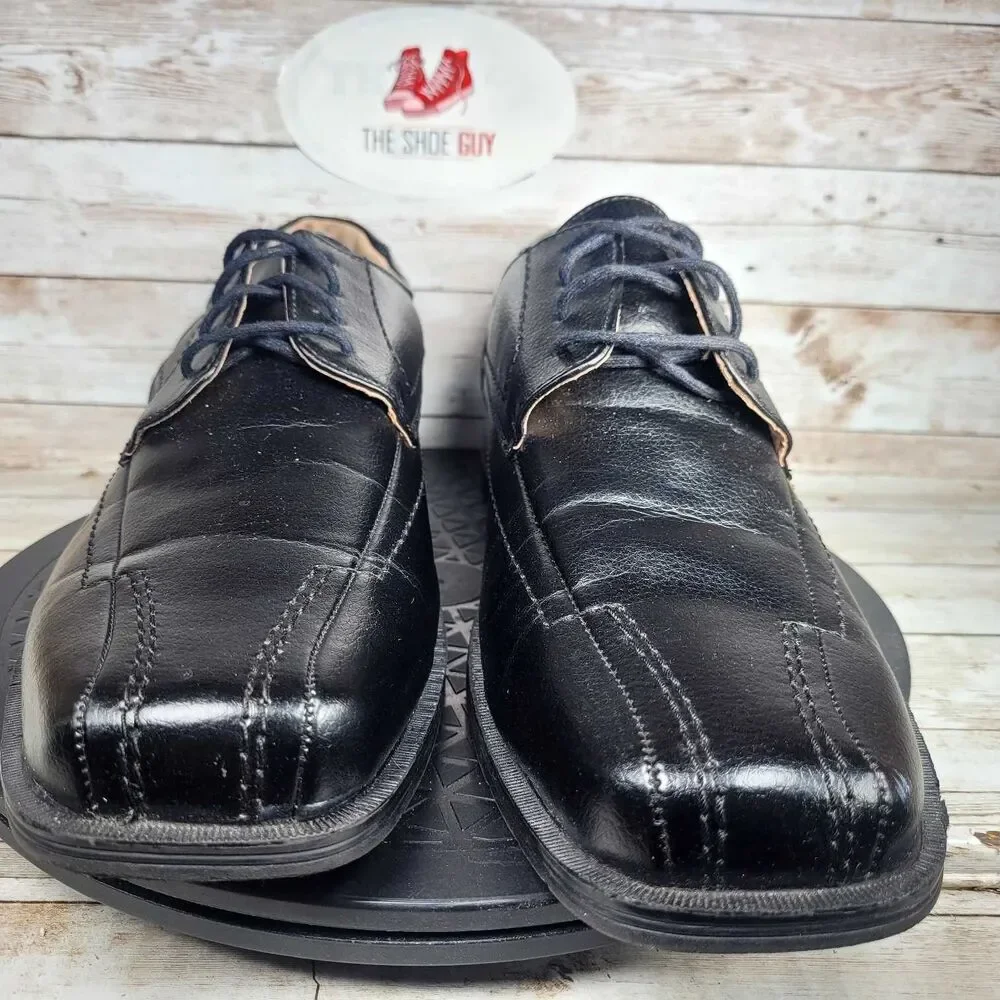 Dexter Comfort Mens Size 12‎ Black Leather Oxford Dress Shoes